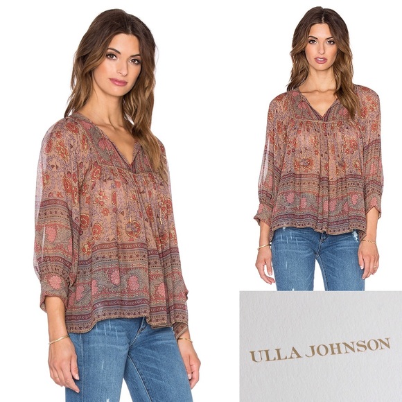 Ulla Johnson Tops - Ulla Johnson Bordeaux Peasant Bea blouse